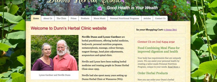 Dunns Herbal Clinic website